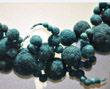 Blue clumped-balls necklace