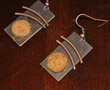 Rust/tan asian-inspired earrings