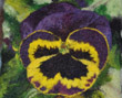 Pansy watercolor felt- design by Pat Spark