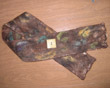 Earth tones nuno-felted scarf with green button